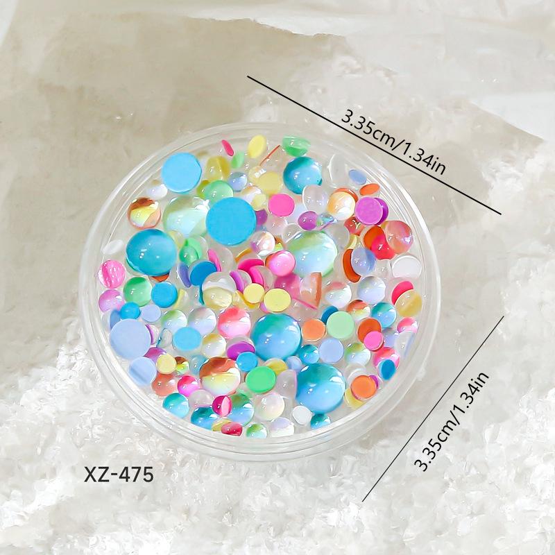 Bubble Bead Nail Diamond Mixed Boxed Decoration Stereoscopic Nail Accessories Nail Painting Nail Salon Diy Nail Art