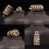 Brass Mantra Buddhist Pendant For Keychains Chinese Sutra Book Key Hangings