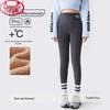 LangSha Women's High-Waist Double-Sided Fleece Lined Leggings