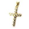 Les Trésors De Lily [K4619] - White Gold Plated 'Purity Cross' Pendant