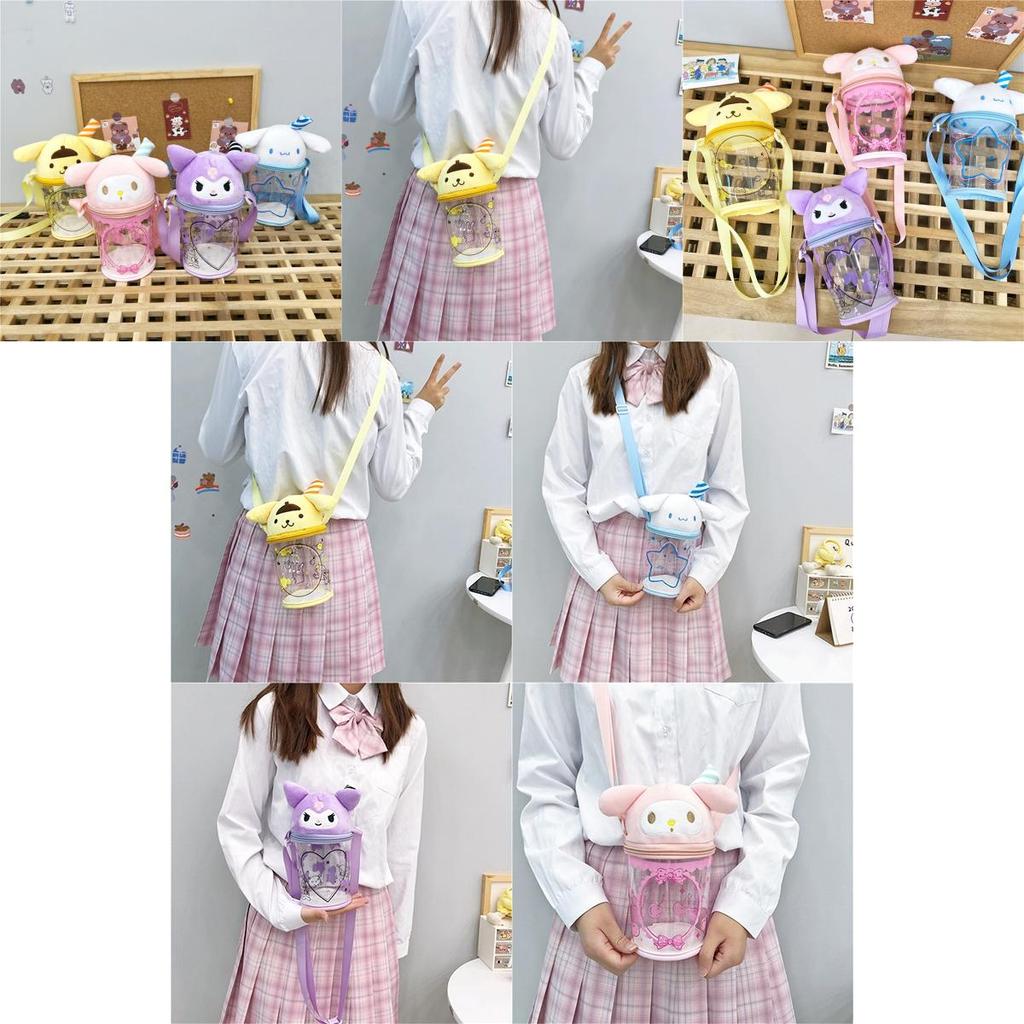 Kuromi Transparent Messenger Bag With Wide Shoulder Strap Cute And Sturdy Design For Stadiums