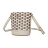 Bally Fashion Casual Letter Logo TPU Bucket Bag Crossbody Shoulder Bag Women Bags Gray Bone-White 6307162