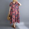 DIMANAF New 2026 Women Plus Size Summer Beach Long Dress Sundress Loose Casual Maxi Elegant Lady Print Dress