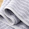 8-Piece Coral Fleece Towel Set Super Soft & Highly Absorbent Bath & Face Towels Narrow & Wide Stripe Design Shedding Resistant for Bathroom Spa
