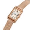 Authorized Dealer [MATOW] MATOW Women's Watch mw004002 [Tsuki] Oborozuki Square Rose Gold Mesh Watch