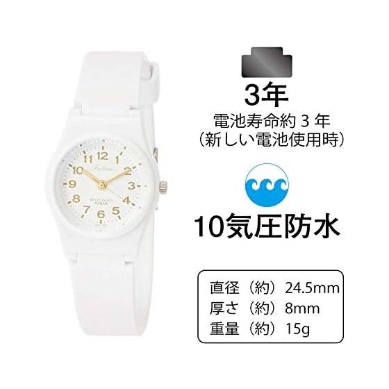 [Citizen Q&Q] Watch Analog Waterproof Urethane Strap VS21-002 Women's White Gold