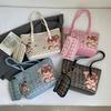 Women's Bag Large Capacity Shoulder Women's Printed Bucket  Fashion Simple Child and Mother Shopping Bag Vegetable Basket Tote Bag