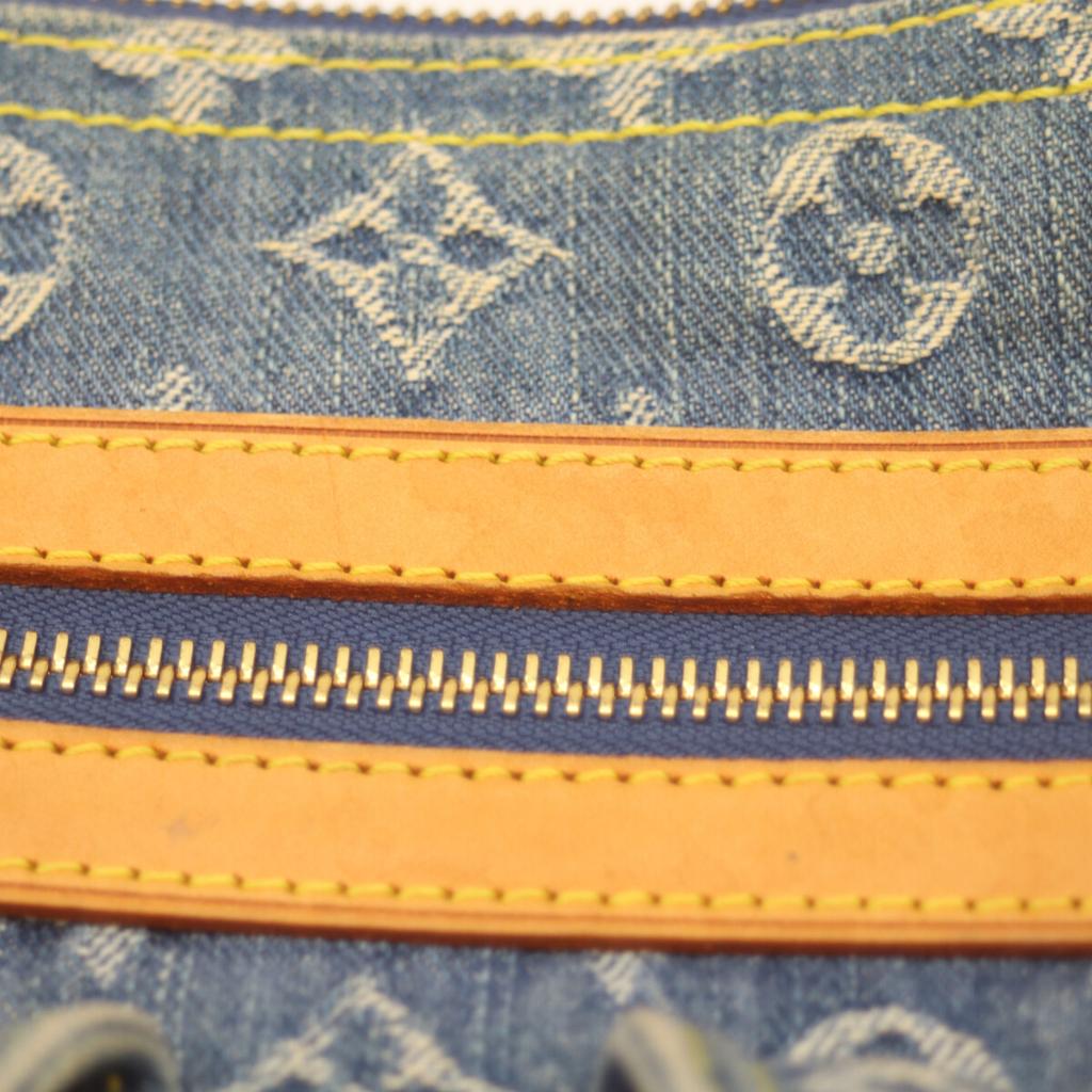 LOUIS VUITTON 05 M95049 Monogram Denim Baggy PM Long Strap Shoulder bag Monogram denimUsed