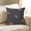Cute Pink Black Full Screen Bow Dot Cushion Cover Decorative Pillow Sofa Home Decor Case Pillow Cases