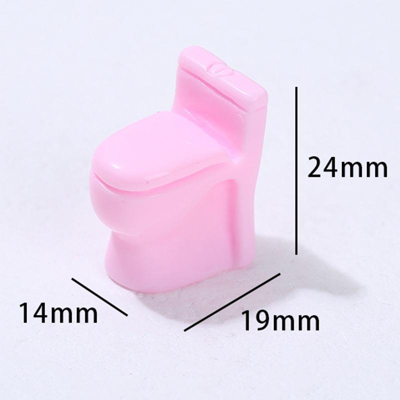 

1:12 Dolls Accessories Vintage Dollhouse Furniture Bathroom Modeling White Toilet Doll House Miniature Baby Pretend Toys