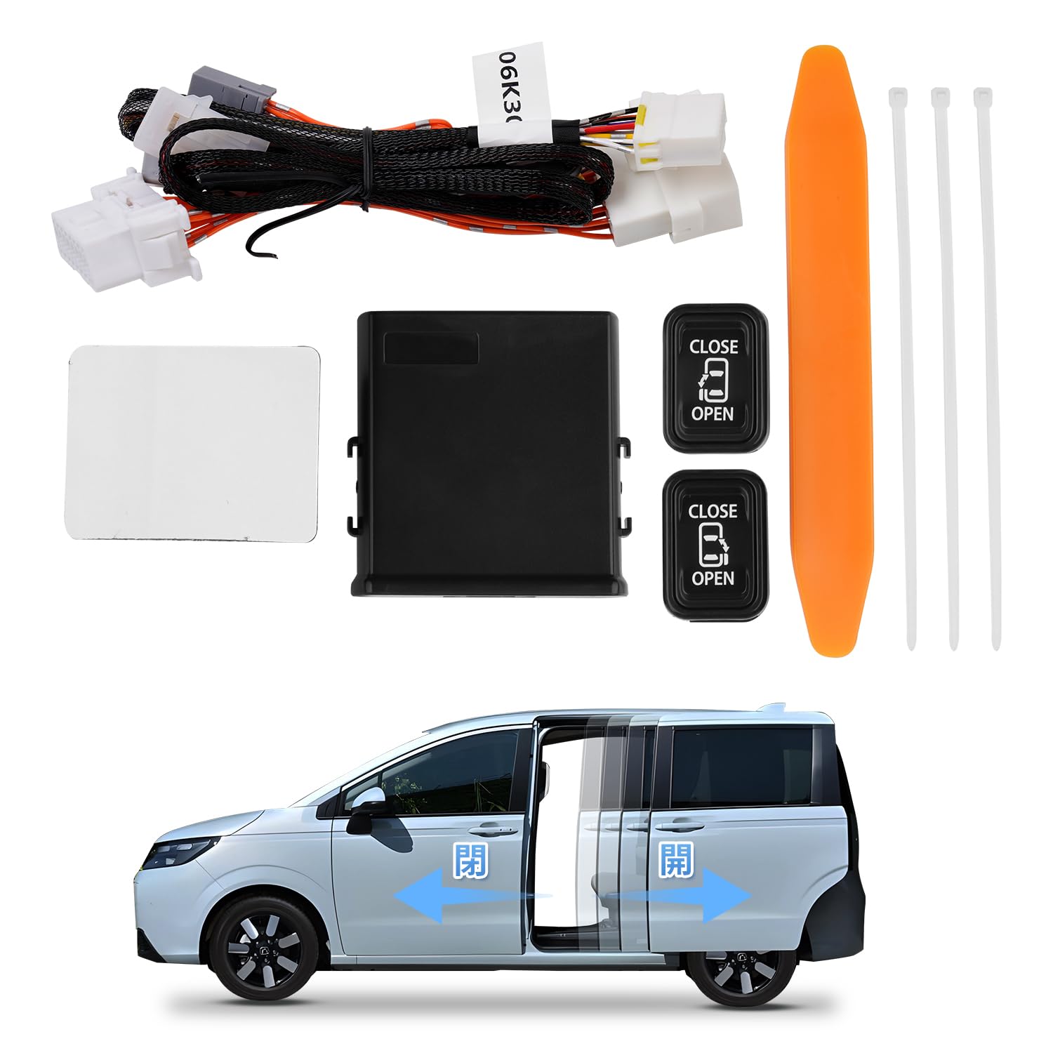 

GIMUYA Honda New Freed GT Series Комплект удлинителей переключателя сдвижной двери с электроприводом FREED EX CROSSTAR с июня 2024 года и далее Автоматическое открытие и закрытие второй двери