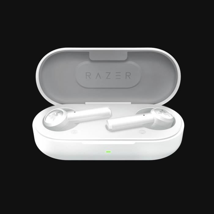 Écouteurs sans fil - RAZER - Hammerhead - Blanc Mercure - Résistant à la transpiration - Intra-auriculaire