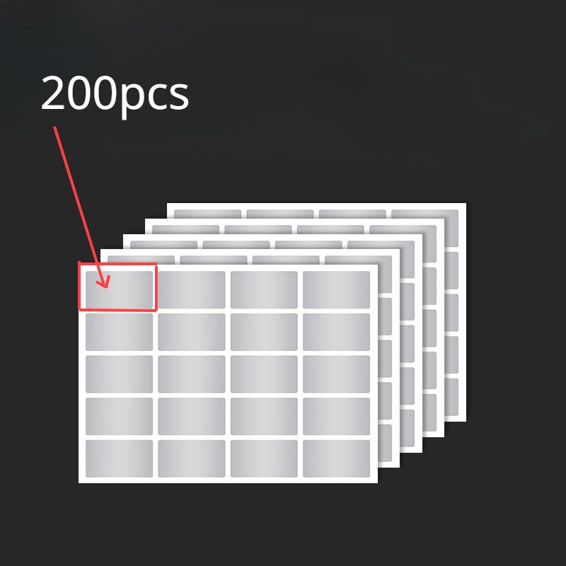 100/200pcs Waterproof&Oil-Resistant PET Label Sticker-Self-Adhesive,Reusable for Containers, Jars-Versatile Blackboard Labels