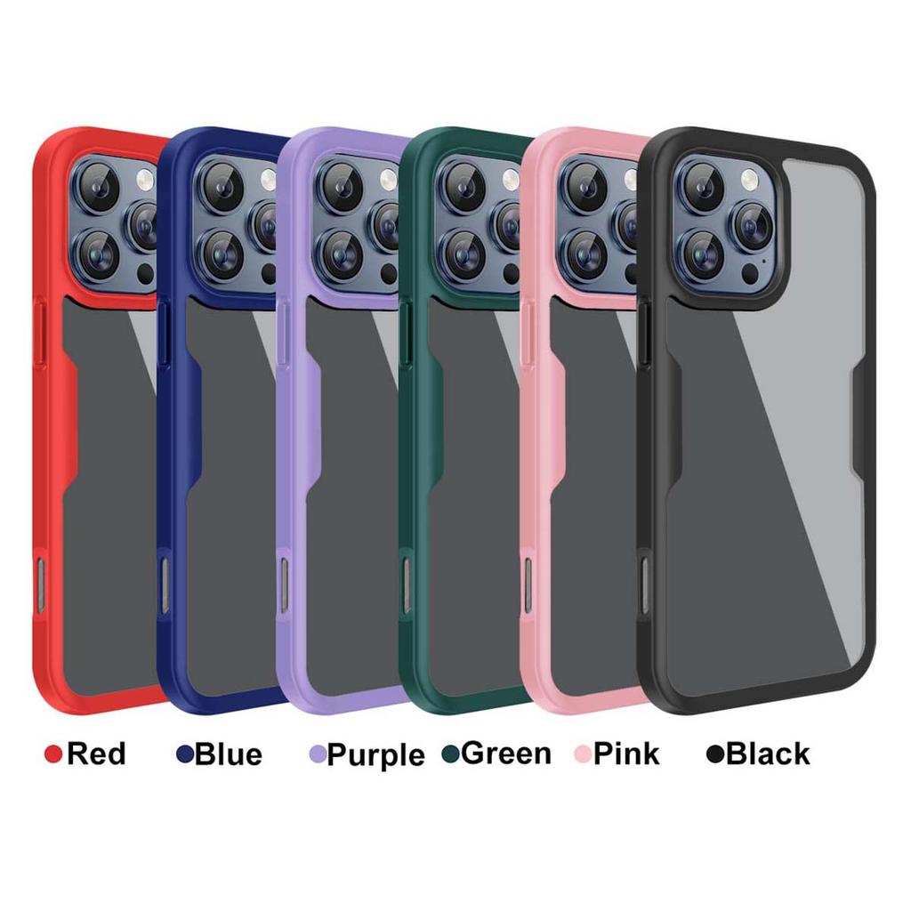 360 Degree Fully Wrapped Anti Shock Anti Fall Phone Case for iPhone 16 15 14 Pro Max Plus 16E