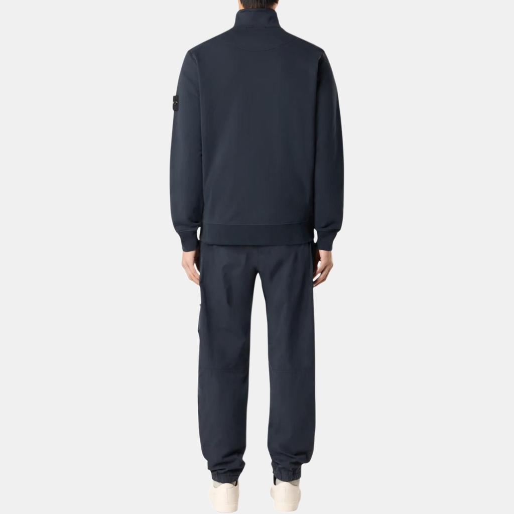 Stone Island Logo Zip Collar Long Sleeve Jacket Men Jacket Navy-Blue K1S1561006-43S0051-V0020