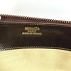 Hermes Vintage Bags Travel Bag Duffle Bag Leather/Canvas Beige/Dark Brown