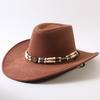 Popular European and American Classic Big-brimmed Western Cowboy Hat Men's and Women's Outdoor Fashion Anti-sun Cowboy Hat Jazz Hat