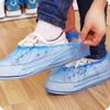 100 Pcs Waterproof Medical Boot Covers Plastic Disposable Shoe Covers Overshoes Shoe Protector Shoe Cover Water Proof Shoes