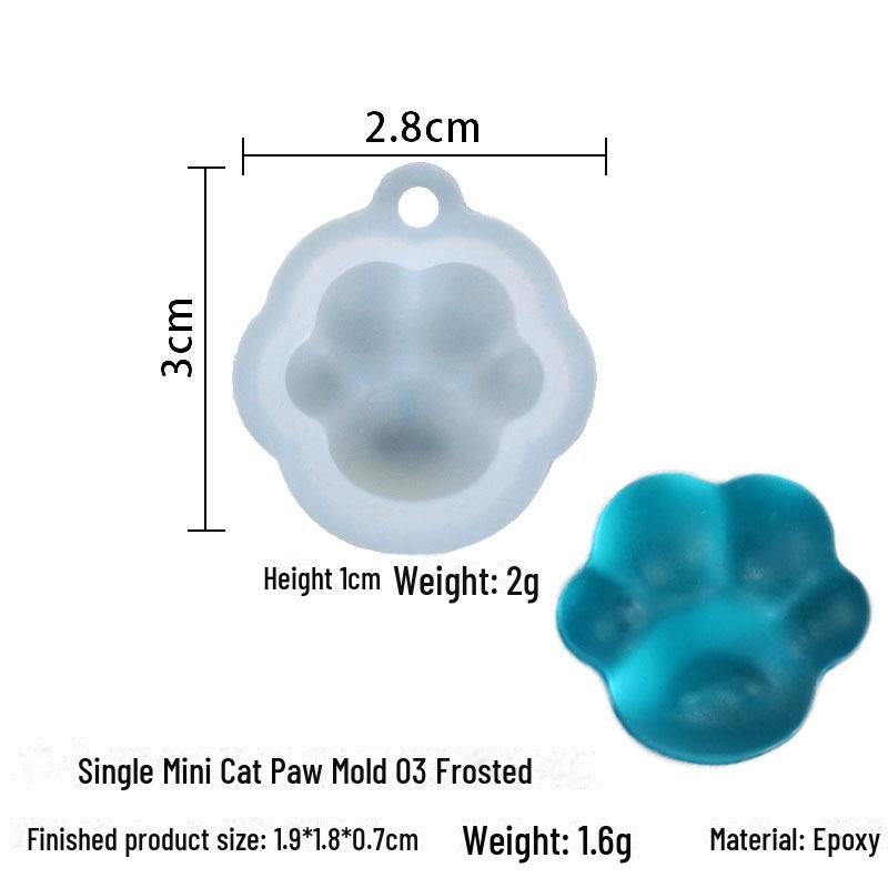 DIY Pazur kota silikonowa forma do robienia kolczyków i breloków