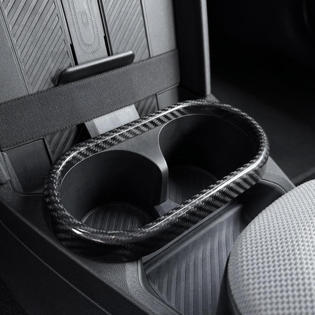 AIRSPEED Carbon Fiber Interior Accessories for Mini Cooper F67 Car Central Control Cup Holder Stylish Interior Tape Included Carbon F65, F66,