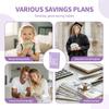 2026 New 100-Envelope Money Saving Challenge Set with Cute Stickers, Binder & Cash Envelopes, 100-Day Budget Planner to Save $5,050
