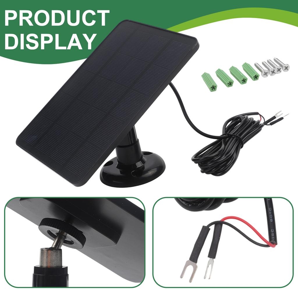 Outdoor Usage Solar Charging System Adjustable Bracket Home Security 21.8 Conversion Rate 3-Meter Charging Cable