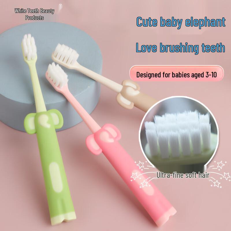 Cartoon Elephant Kids Fluoride Soft Toothbrush
