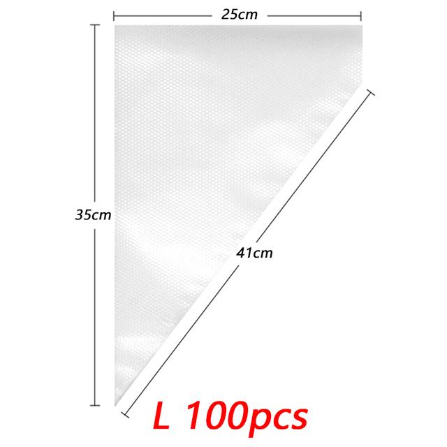100 STÜCKE Einweg-spritzbeutel S/M/L Süßwarenbeutel Kuchencreme Zuckerguss Fondant Dekoration Küche Backen Spritzbeutel Werkzeuge