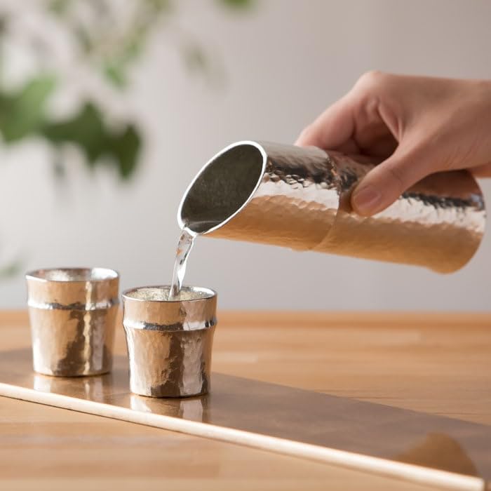 Washi Paper Sake Set [Nousaku Wrapping] Bamboo-Shaped