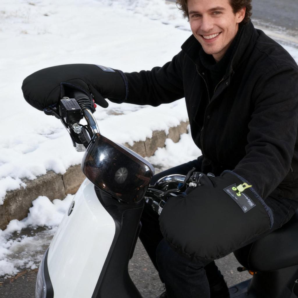 Motorcycle Gloves Waterproof Tearproof Protection Handlebar Motorcycle Riding Gloves Men for Winter Work Cold Weather Running