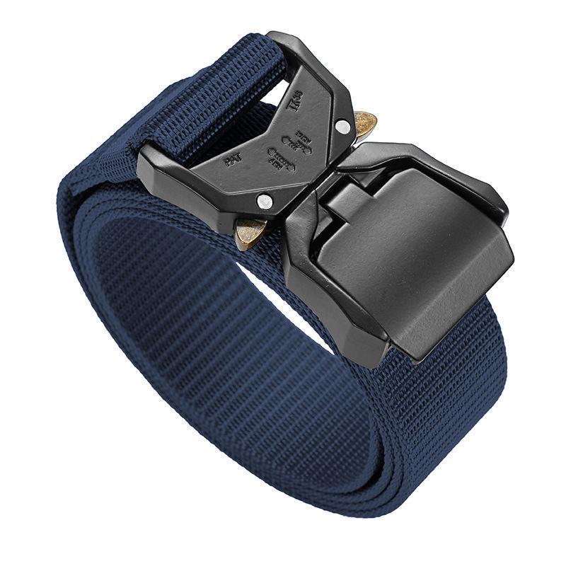 Men's Quick-Release Nylon Tactical Belt with Alloy Buckle