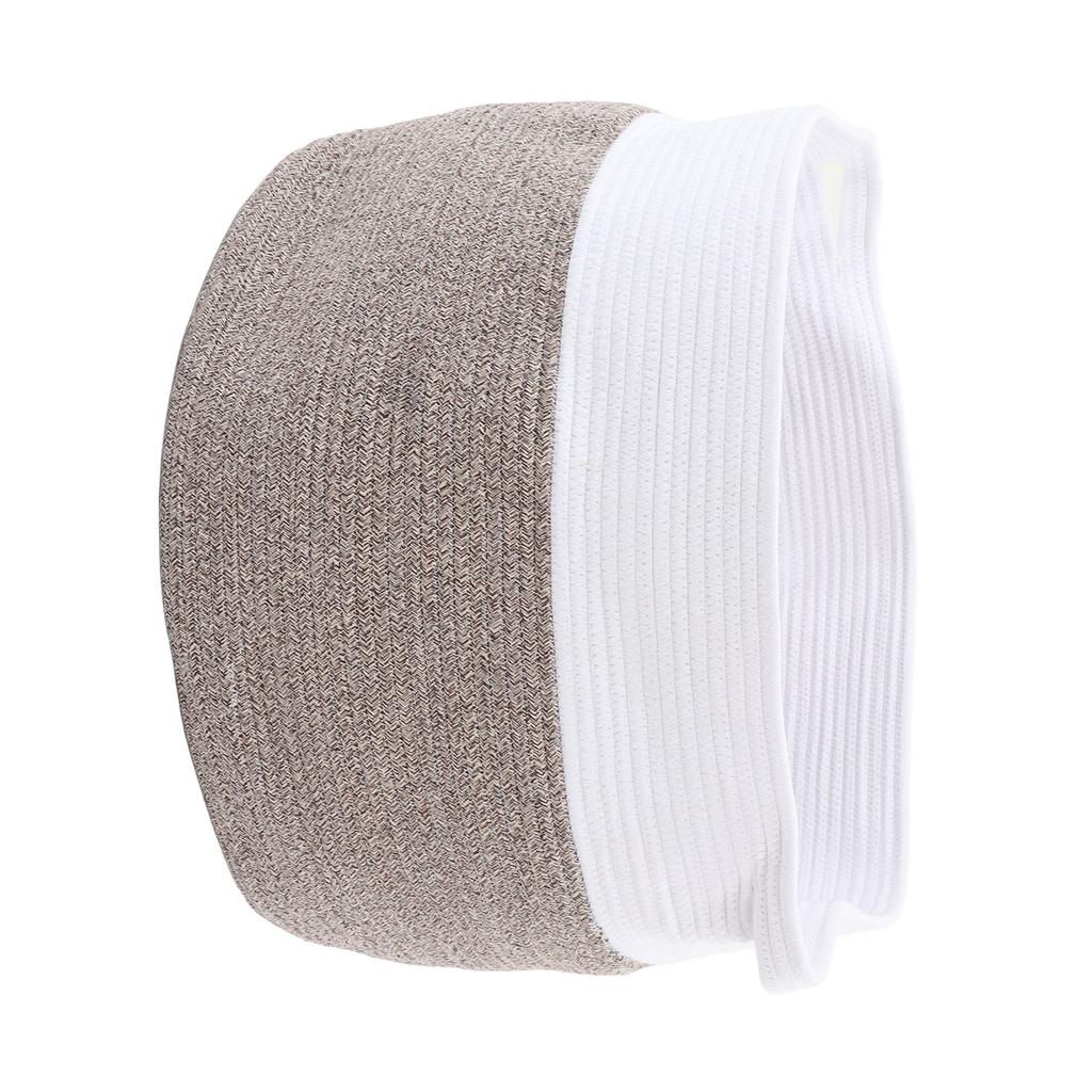 Extra Large Cotton Rope Laundry Basket Pure Cotton Woven Blankets Basket for Toys Living Room