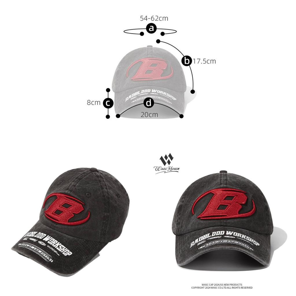 Wasc Flouse Baseball Cap Vintage Embroidered Cotton Sunshade For Casual Spring Summer Wear