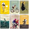 Artisian Cycling Metal Sign Bicycle Riding Tin Plaque Bike Decorative Poster Wall Decor Garage Bar Pub Club Hotel Cafe Kitchen