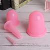 4Pcs Cupping Cup Vacuum Body Massage Helper Anti Cellulite Silicone Health Care ToolPink
