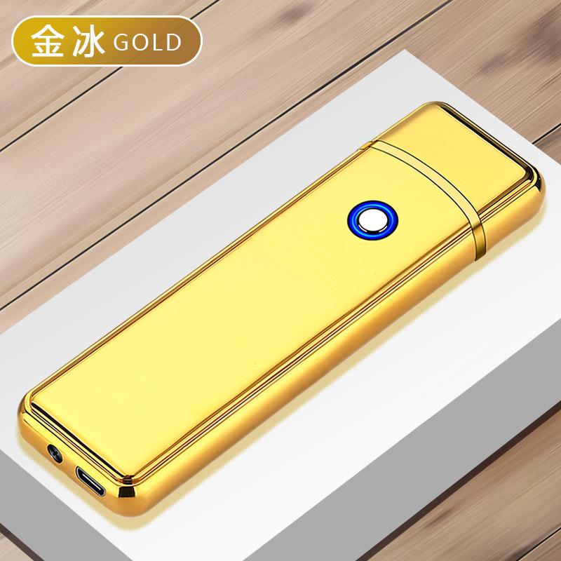 New Metal USB Rechargeable Windproof Lighter Lighter Gas Electric Butane Rechargeable Pipe Cigar Lighter Accessories