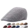 Hat Imitation Cotton and Linen Forward Beret Men Spring and Summer Breathable Cap Newsboy Hat Tide