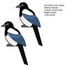2Pcs/Set Magpie Door Toppers Wooden Bird Door Corner Decoration Rustic Door Frame Decor for Bedroom Living Room Kids