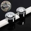 Motorcycle Handlebar Watch, 7/8 "waterproof Motorcycle Handlebar Mount Digital Clock And Temp Thermometer White