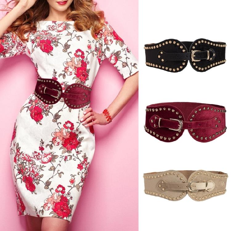 Waist Belt Chain Punk Studded for Casual Costume Belt for Jeans Dress
