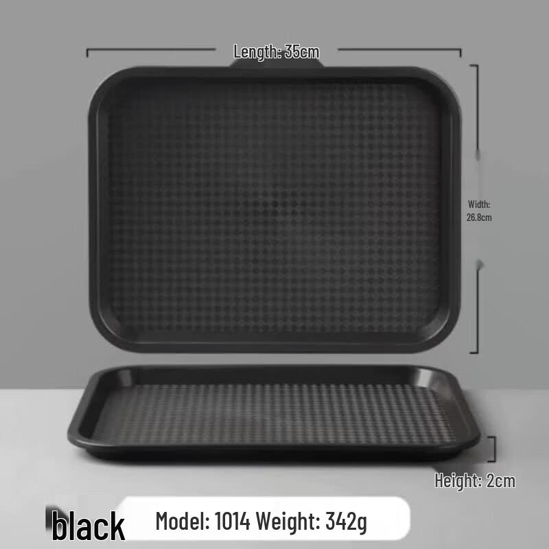 Non-slip Plastic Serving Tray