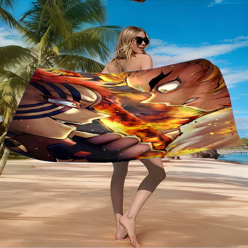 Kamado Dreams In The Night Sky Beach Towel Microfiber Beach Towel, Lightweight and Quick-Dry, for Summer Travel, Swimming Pool Fan Birthday Gift