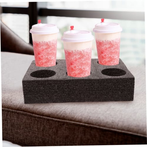 DOITOOL 2-Piece 6-Cup Drink Carrier, Takeout Cup Tray Coffee Carrier, Dehydrator, No-Outfit Holder Tray for Drinking Cups, Coffee Cups, Tea, and Juice