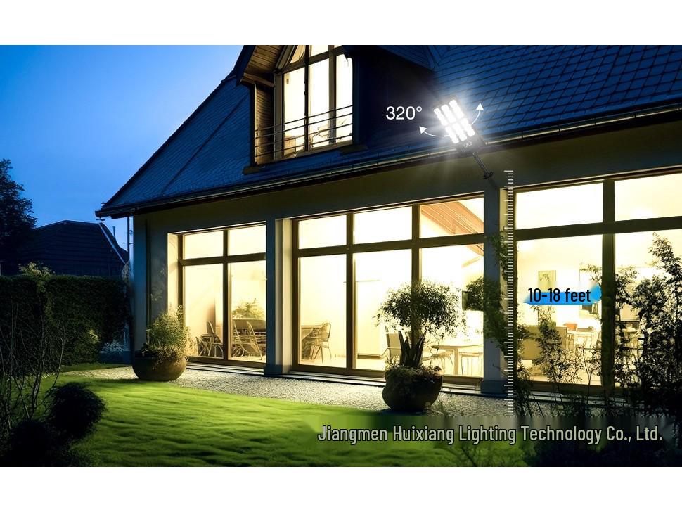 Solar-Powered Waterproof Outdoor Wall Lamp with Remote Control and Motion Sensor