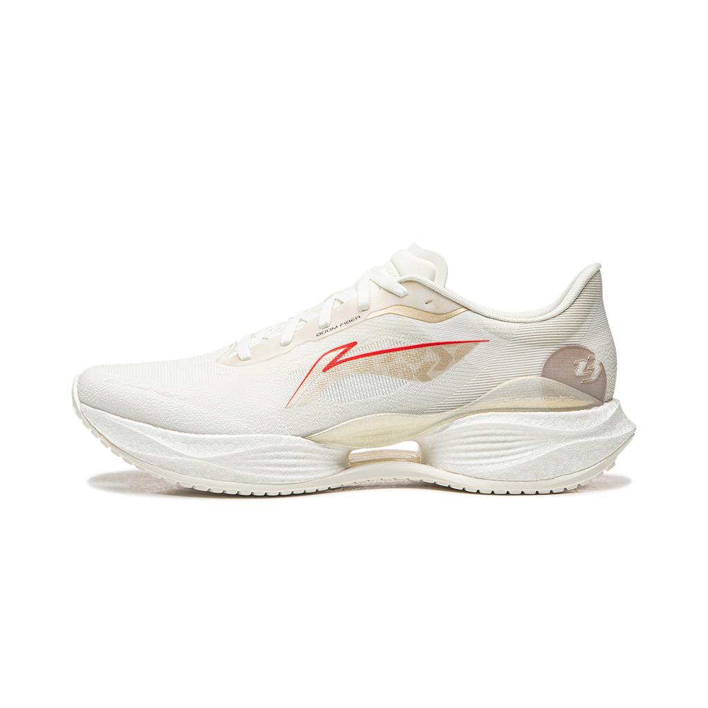 Li Ning Super Light 23 Cushioning Slip Resistant Abrasion Resistant Breathable Low Top Casual Running Shoes Men's Ivory ARBW017-14