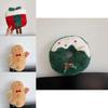 Christmas Plush Pillow With Cartoon Gingerbread Man Design For Holiday Decor And Gifts