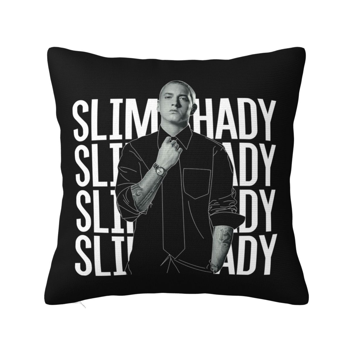 Эминем Слим Шейди Музыка Рэп Квадратная Наволочка Чехол для Подушки Наволочка Чехол для Декоративной Подушки для Дома Дивана Гостиной 12x12Inch