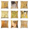 Gustav Klimt Painter Symbolism Art Cushion Cover Tree Of Life Stoclet Frieze Throw Pillow Case Square Pillowcase Home Decoration