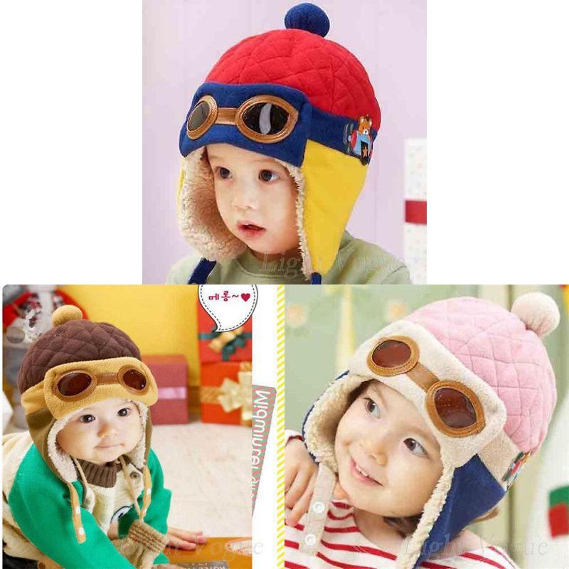 Fashionable Childrens Aviator Hat Earflap Design Winter Warmth Protection