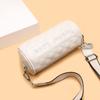 Soft Leather Women'S Bag First Layer Cowhide Cylinder Bag Trendy Fashion Wide Shoulder Strap Single Shoulder Messenger Bag